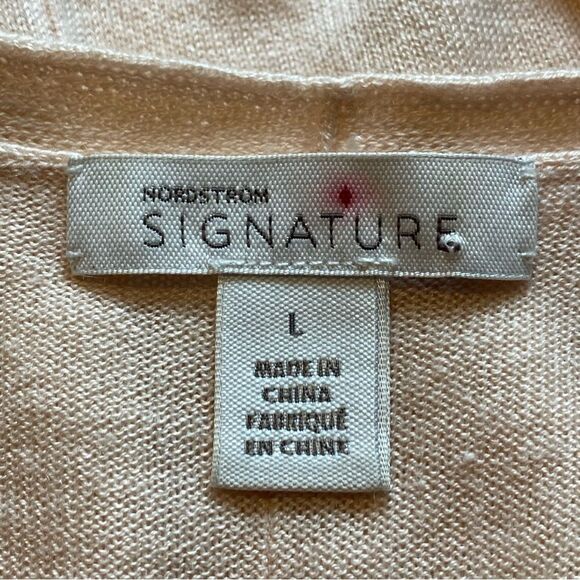 Nordstrom Signature Silk and Cashmere Knit Dolman Sleeve Top Size Large - Picture 4 of 11